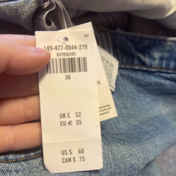 New Abercrombie and fitch the mom short high rise size 22 denim medium wash - Picture 4 of 4